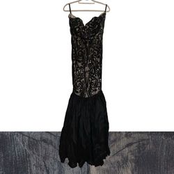 Handmade Black Size 10 Prom Gala Mermaid Dress on Queenly
