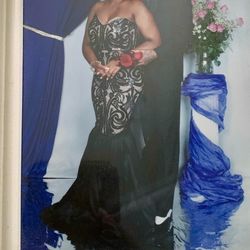 Handmade Black Size 10 Prom Gala Mermaid Dress on Queenly