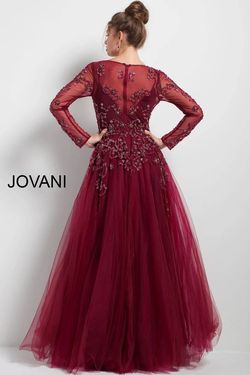 Style 51587 Jovani Red Size 10 Tulle Sweetheart Train 51587 A-line Dress on Queenly