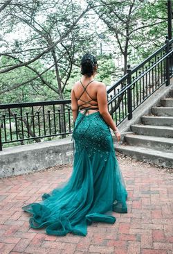 Style 13 Green Size 12 Mermaid Dress on Queenly