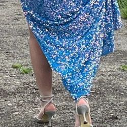 Rachel Allan Multicolor Size 4 Winter Formal Sequined Mermaid Dress on Queenly