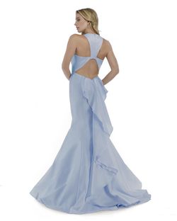 Morell Maxie Blue Size 6 Backless 50 Off Plunge Mermaid Dress on Queenly
