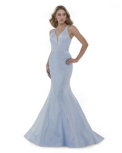 Morell Maxie Blue Size 6 Backless Floor Length Prom Mermaid Dress on Queenly