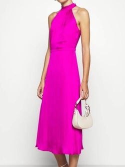 Banana Republic Pink Size 6 Halter Midi Cocktail Dress on Queenly