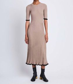 Style 1-1064026666-3236 Proenza Schouler Nude Size 4 Mini Silk Tall Height Cocktail Dress on Queenly