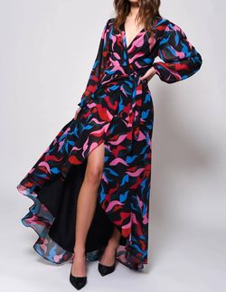 Style 1-1074442290-2901 hutch Black Tie Size 8 Sleeves Free Shipping Tall Height Side slit Dress on Queenly