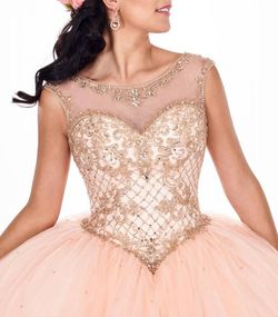 Style 1-1197391284-472 Marys Pink Size 16 Pageant Keyhole Plus Size Tulle Ball gown on Queenly