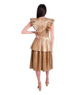 Style 1-1224606231-2901 Emily McCarthy Brown Size 8 Polyester Cocktail Dress on Queenly