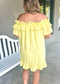 Style 1-1298567399-3236 Meet Me in Santorini Yellow Size 4 Sorority Rush Free Shipping Cocktail Dress on Queenly