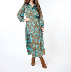 Style 1-1301837364-1901 ESQUALO Brown Size 6 Long Sleeve Straight Dress on Queenly