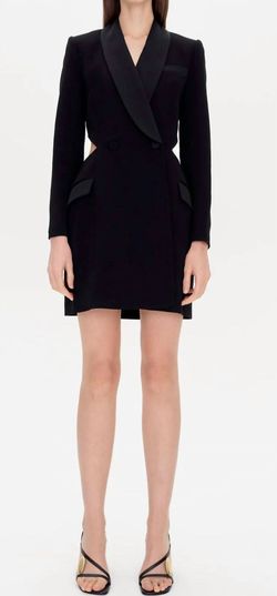 Style 1-1490712298-1901 JONATHAN SIMKHAI Black Size 6 Polyester Padded Cocktail Dress on Queenly
