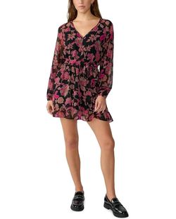 Style 1-172740006-3855 Sanctuary Multicolor Size 0 Summer Floral Sleeves Sorority Rush Cocktail Dress on Queenly