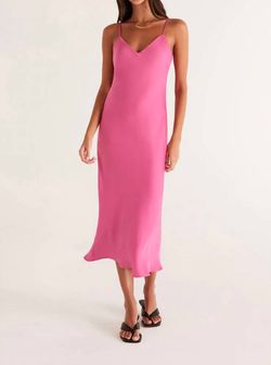Style 1-2229570855-2696 Z Supply Pink Size 12 Spaghetti Strap Polyester Free Shipping Tall Height Cocktail Dress on Queenly