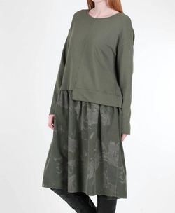 Style 1-2349961684-2791 Lands Downunder Green Size 12 Olive Long Sleeve Cocktail Dress on Queenly