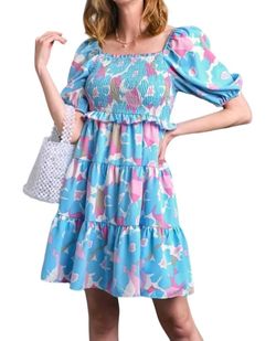 Style 1-2468076941-2901 umgee Blue Size 8 Mini Casual Cocktail Dress on Queenly