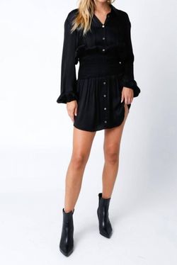 Style 1-2412820769-3011 OLIVACEOUS Black Size 8 Mini Tall Height Casual Cocktail Dress on Queenly