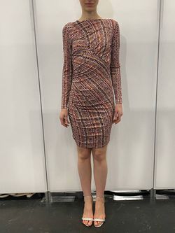 Style 1-3081157173-2901 GILNER FARRAR Multicolor Size 8 Tall Height Summer Spandex Jersey Cocktail Dress on Queenly