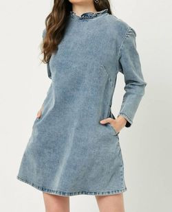 Style 1-3301435790-3011 Hayden LA Blue Size 8 Sleeves Long Sleeve Cocktail Dress on Queenly