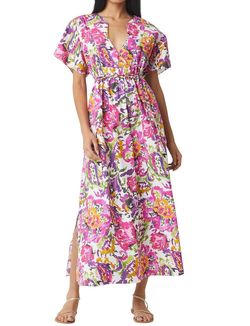 Style 1-3758185566-3236 Misa Los Angeles Pink Size 4 Sleeves Floral Straight Dress on Queenly