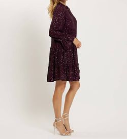 Style 1-772705099-3236 JUDE CONNALLY Red Size 4 Sequined Free Shipping Cocktail Dress on Queenly