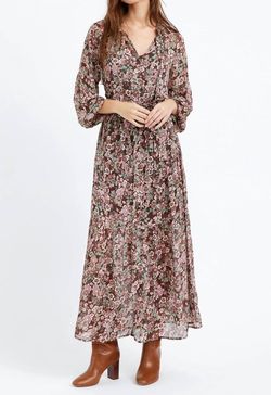 Style 1-828411238-3855 GREYLIN Brown Size 0 Floral Straight Dress on Queenly