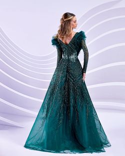 Style M20318 Modessa Couture Green Size 10 M20318 Floor Length Ball gown on Queenly
