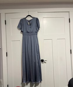 Baltic born Blue Size 12 50 Off Prom Tall Height Plus Size A-line Dress on Queenly