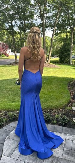 Style 87219 Amarra Blue Size 2 87219 Tall Height Side slit Dress on Queenly