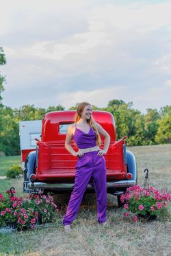 Purple Size 12 Jumpsuit Dress on Queenly