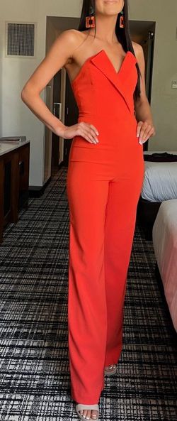 Fashion Nova Orange Size 0 Nightclub Floor Length Jumpsuit Dress on Queenly