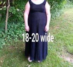 Black Size 18 A-line Dress on Queenly
