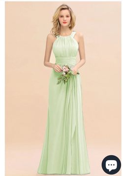 Azazie Green Size 8 50 Off Jersey Side slit Dress on Queenly
