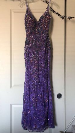 Ellie Wilde Purple Size 4 50 Off Pageant Prom Mermaid Dress on Queenly