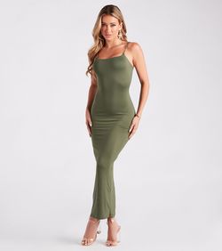Style 05102-5257 Windsor Green Size 12 Party Spaghetti Strap Mini Side slit Dress on Queenly