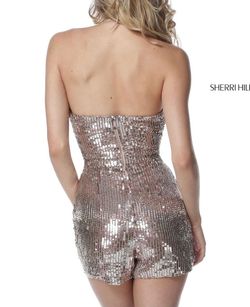Style 51513 Sherri Hill Pink Size 4 High Neck 51513 Nightclub Party Jumpsuit Dress on Queenly