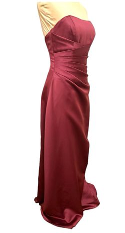 Alfred Angelo Red Size 4 Military Square Neck A-line Dress on Queenly