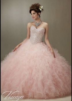 MoriLee Pink Size 2 Quinceañera Strapless Ball gown on Queenly