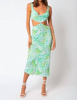 Style 1-1005131886-2696 OLIVACEOUS Green Size 12 Tall Height Print Cocktail Dress on Queenly