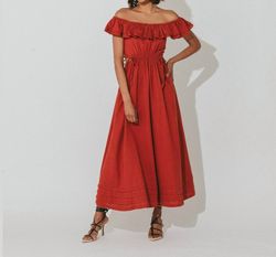 Style 1-1420158186-2696 Cleobella Orange Size 12 Tall Height Cocktail Dress on Queenly