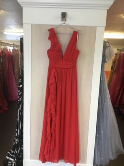 Style 1-1522778059-2696 minuet Red Size 12 Military Tall Height Straight Dress on Queenly