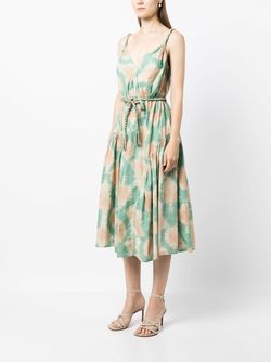 Style 1-184943823-649 Ulla Johnson Green Size 2 V Neck 1-184943823-649 Tall Height Cocktail Dress on Queenly