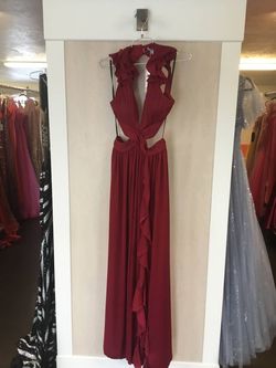 Style 1-2089312242-2696 minuet Red Size 12 Straight Dress on Queenly