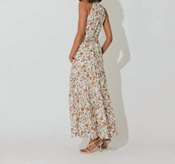 Style 1-2095829022-2696 Cleobella Nude Size 12 Floor Length Print Tall Height Straight Dress on Queenly