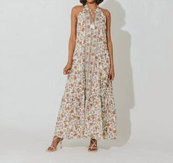 Style 1-2095829022-2696 Cleobella Nude Size 12 Tall Height Belt Print Straight Dress on Queenly
