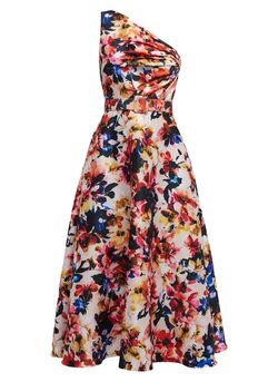 Style 1-2300644350-3611 BADGLEY MISCHKA Multicolor Size 10 Free Shipping Tall Height Cocktail Dress on Queenly