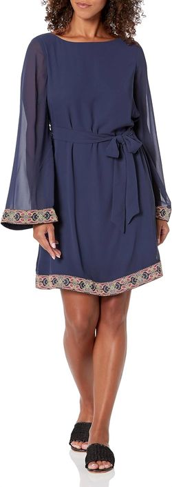 Style 1-2322907122-3775 Trina Turk Blue Size 16 Cocktail Dress on Queenly