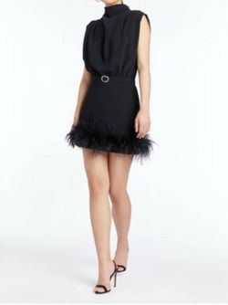 Style 1-2455092958-3855 Amanda Uprichard Black Size 0 Tall Height Sorority Rush Free Shipping Cocktail Dress on Queenly