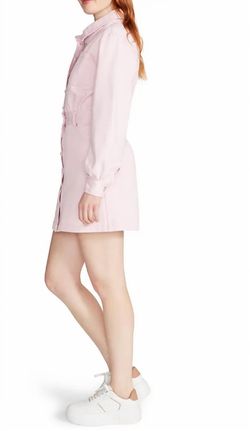 Style 1-3144679515-1901 STEVE MADDEN Pink Size 6 Long Sleeve Free Shipping Cocktail Dress on Queenly