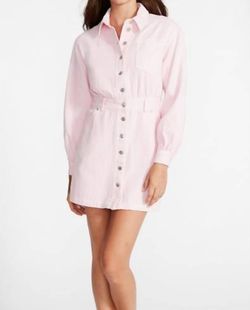 Style 1-3144679515-1901 STEVE MADDEN Pink Size 6 Long Sleeve Free Shipping Cocktail Dress on Queenly
