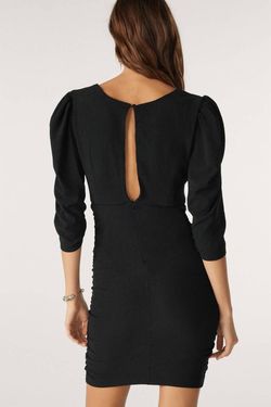 Style 1-3450601138-95 ba&sh Black Size 2 Sleeves Baandsh Polyester Free Shipping Cocktail Dress on Queenly